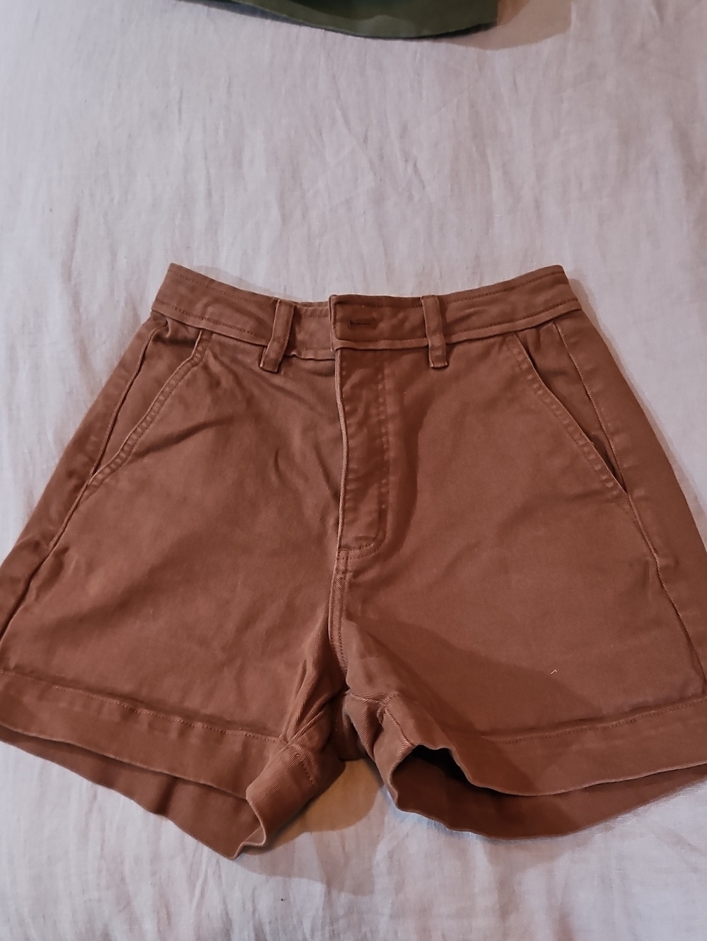 Everlane Utility Shorts Rust Brown Sz 2